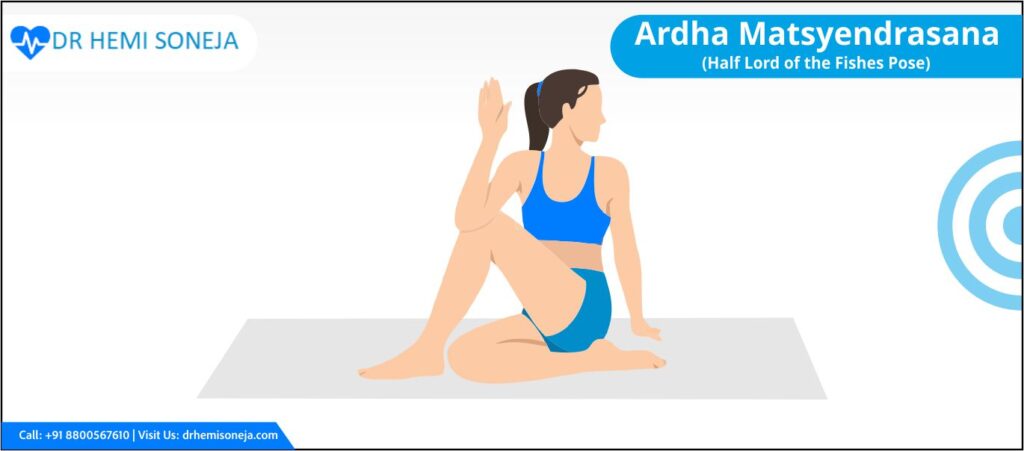 Ardha Matsyasana (Half Lord Of The Fish Pose)