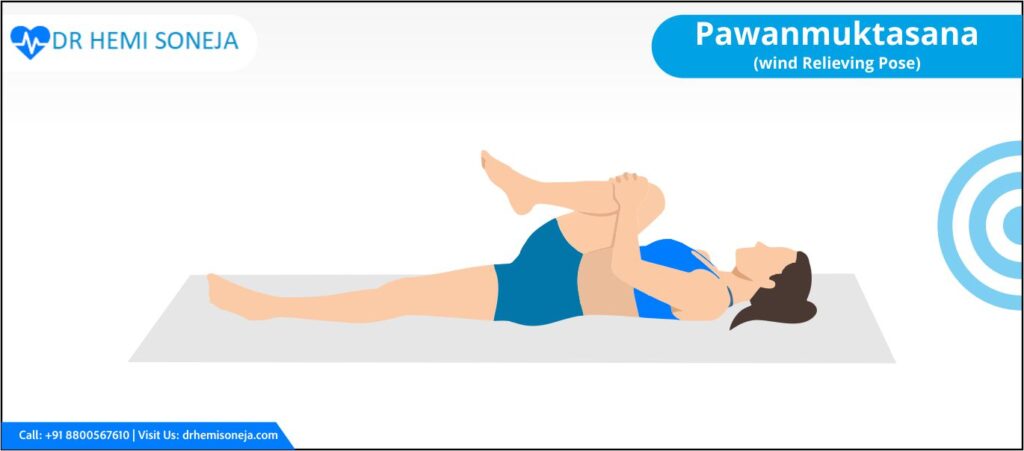 Pawanmuktasana (Wind Relieving Pose)