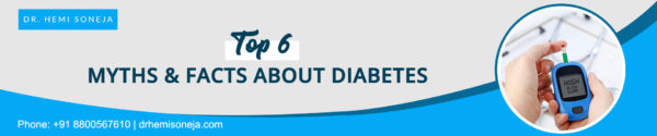 TOP 6 MYTHS & FACTS ABOUT DIABETES
