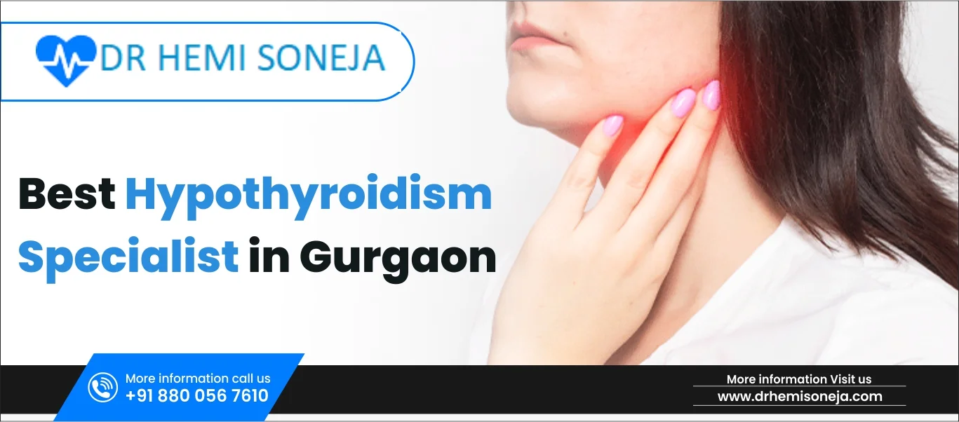 Woman touching her neck – hypothyroidism specialist in Gurgaon, Dr. Hemi Soneja